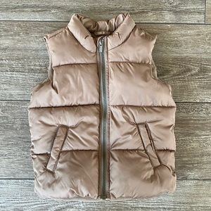 Tan Puffer Vest